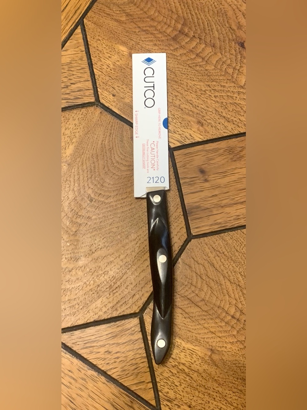 Cutco 2120 KF Paring Knife 4” Blade Classic Black Handle Made in USA